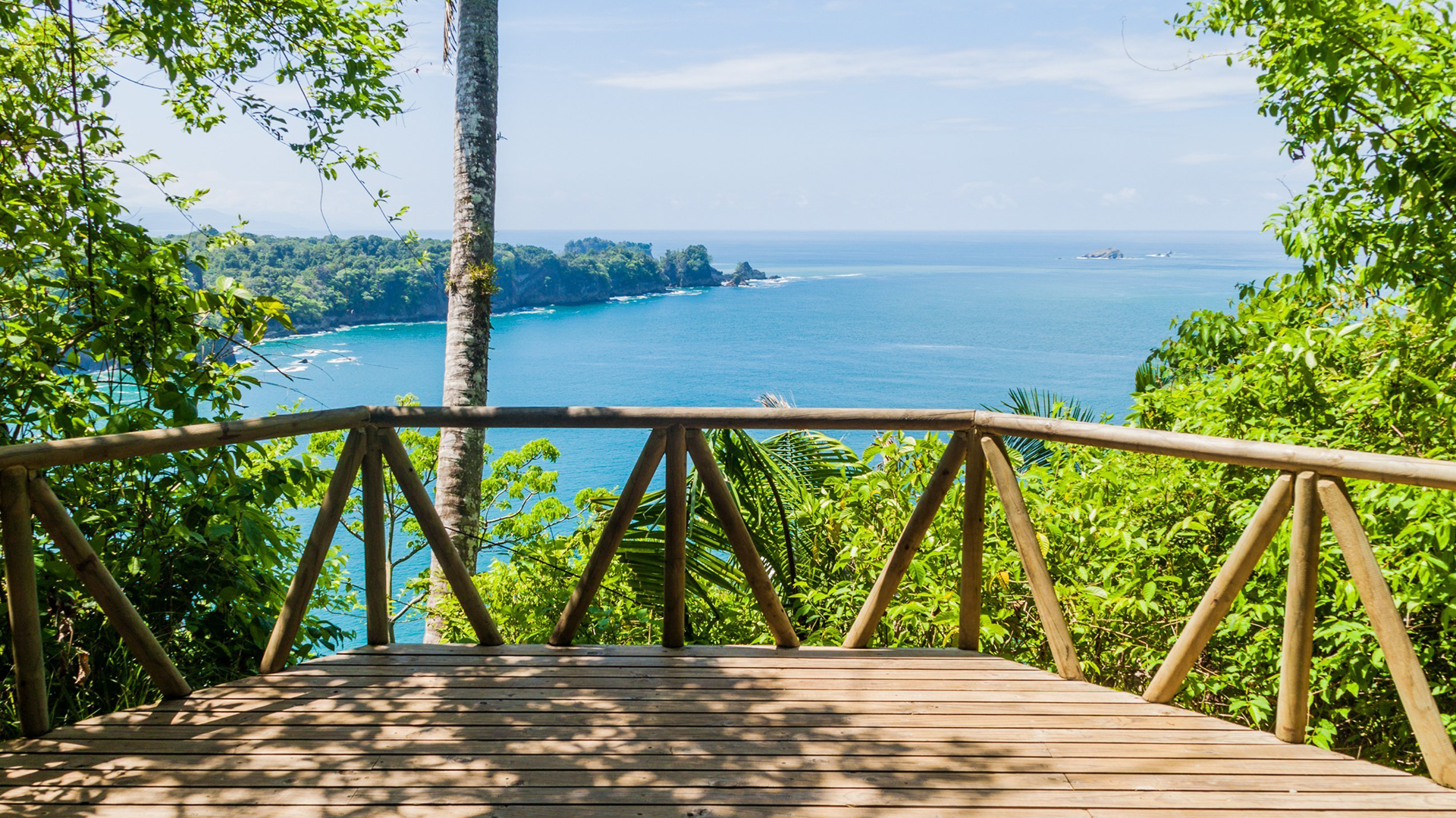 Observation deck in National Park Manuel Antonio, Costa Rica